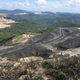 The Middle Ridge surface coal mine, which cut off part of Coal River Mountain in Raleigh County, in southern West Virginia.